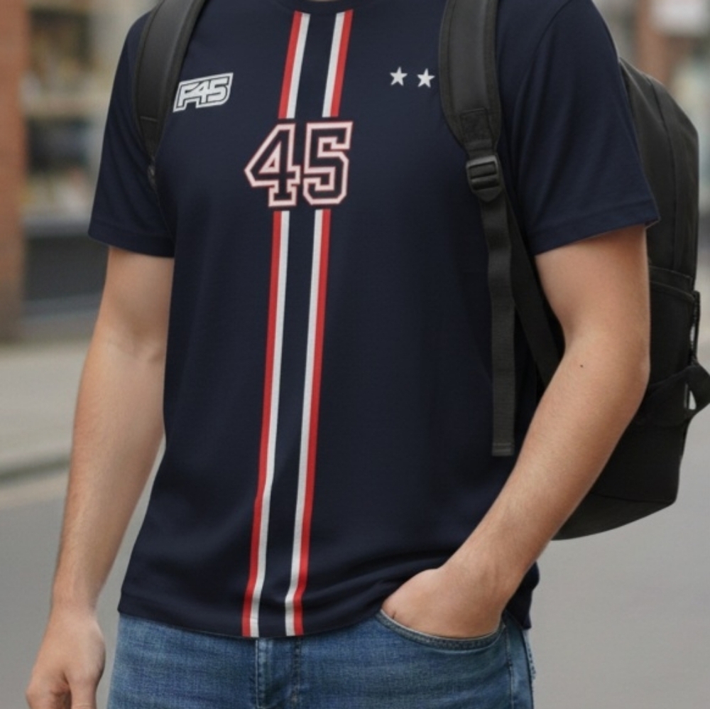 F45 Navy Blue Graphic T-Shirt Size Small